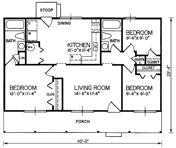 Main Floor Plan for House Plan #650096