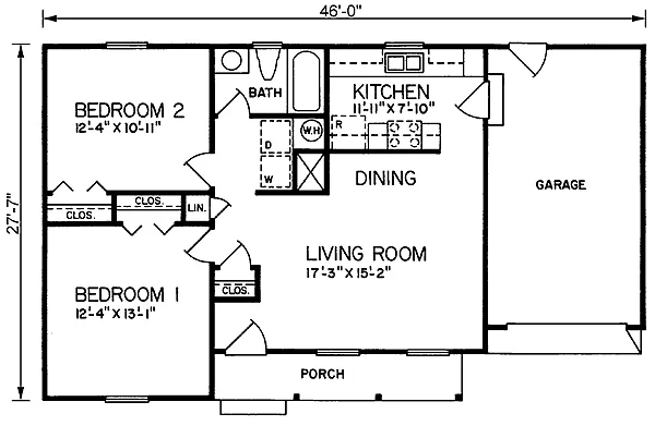 Main Floor Plan for House Plan #650368