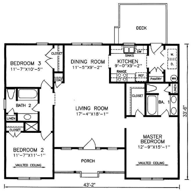 Main Floor Plan for House Plan #656131