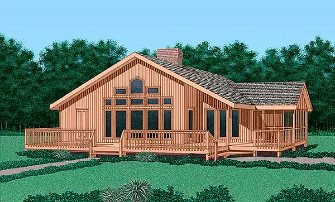 Full Rendering for House Plan #657371
