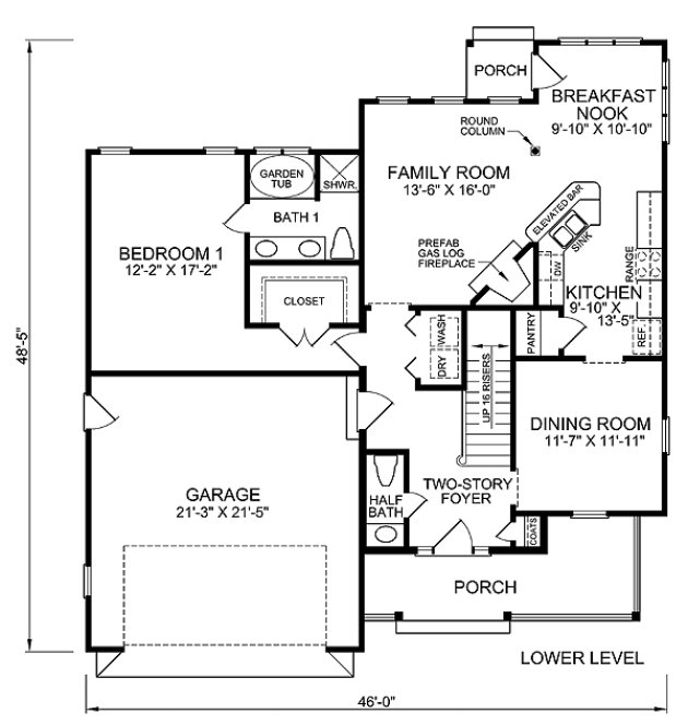 Main Floor Plan for House Plan #653081