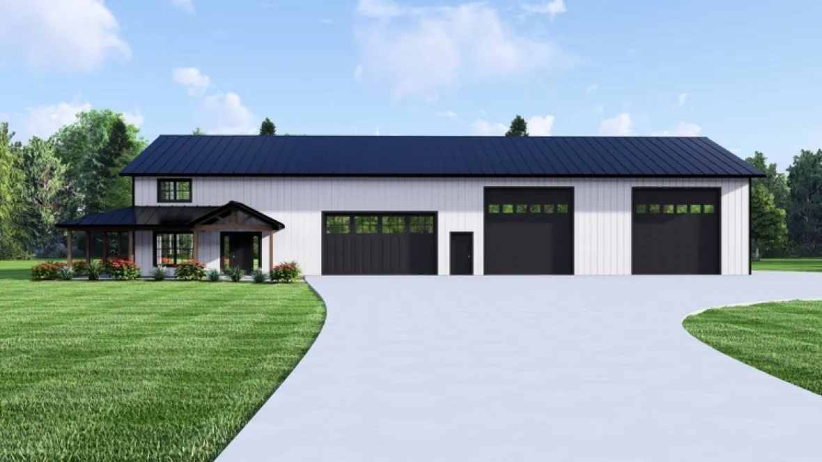 Full Rendering for House Plan #758072