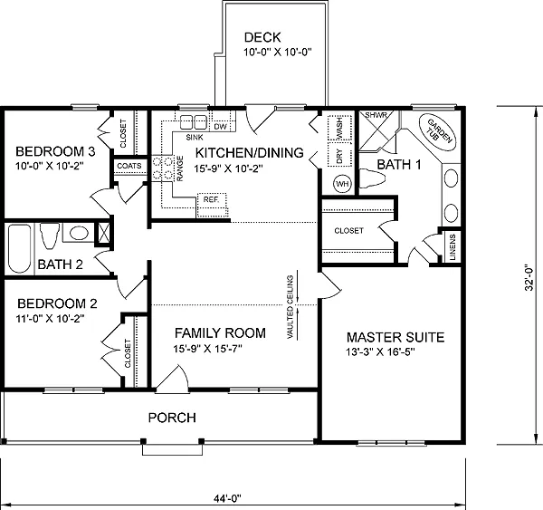 Main Floor Plan for House Plan #658521