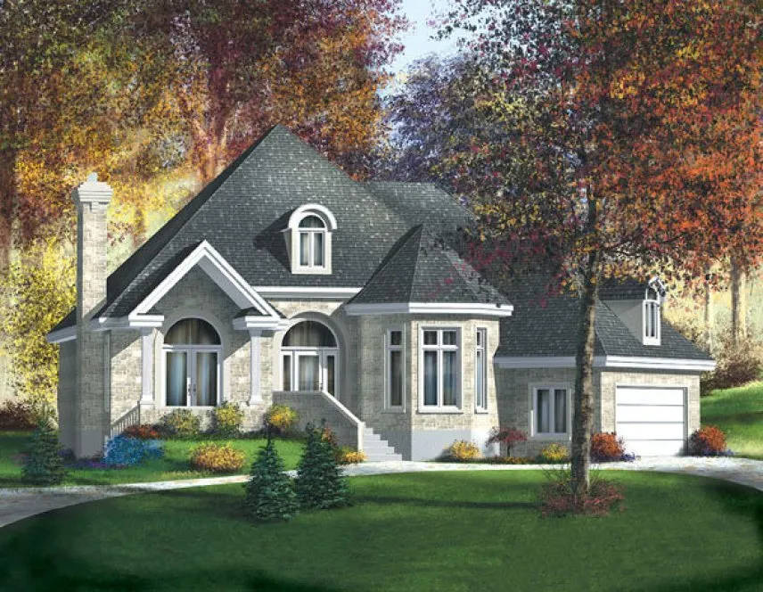 Full Rendering for House Plan #174902