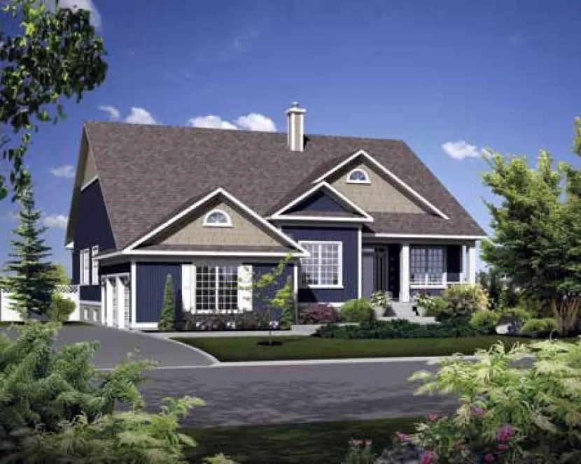 Full Rendering for House Plan #170622