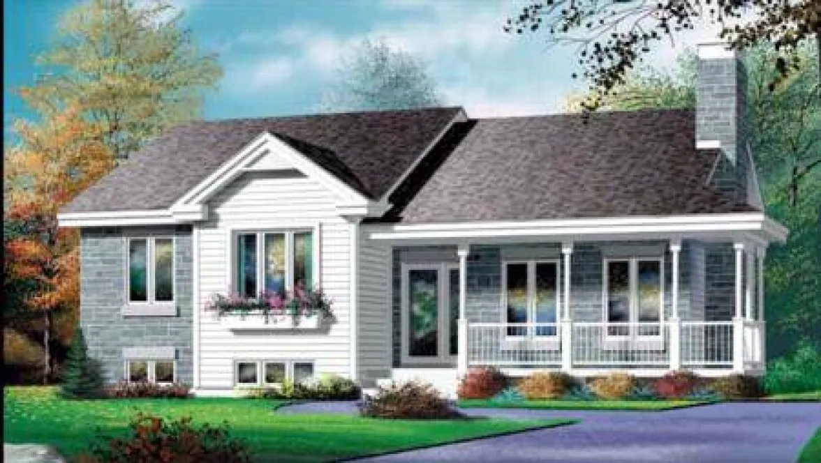 Full Rendering for House Plan #175563