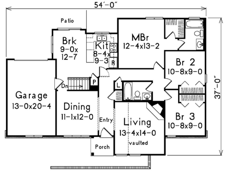 Main Floor Plan for House Plan #631231