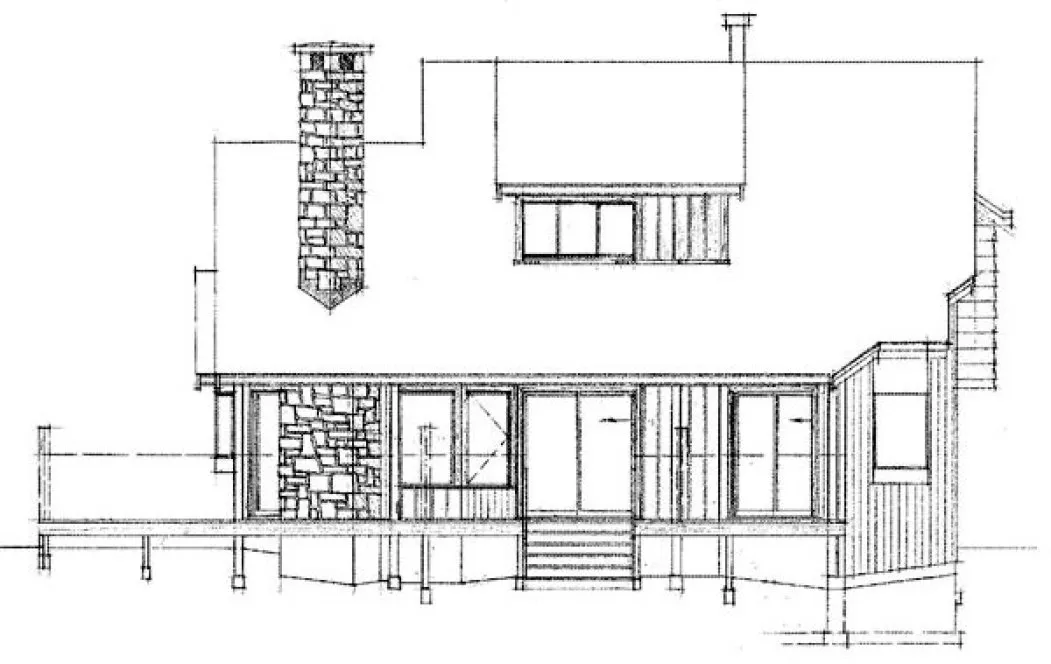 Rear Elevation for House Plan #513751