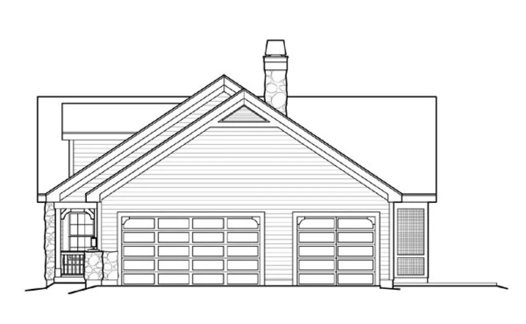 Right Elevation for House Plan #638651