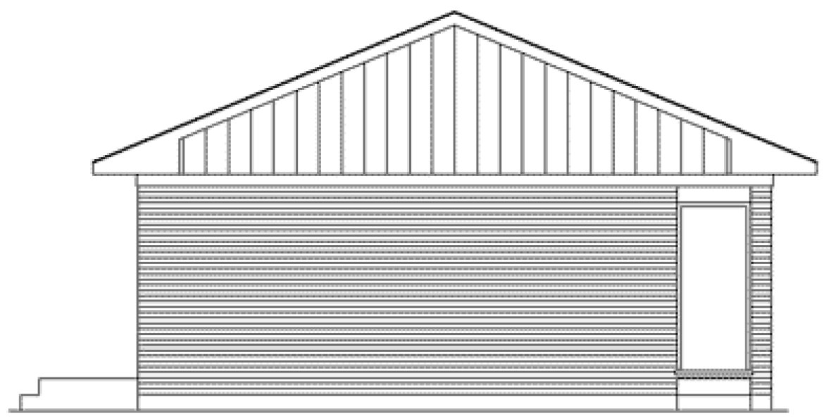 Right Elevation for House Plan #630001