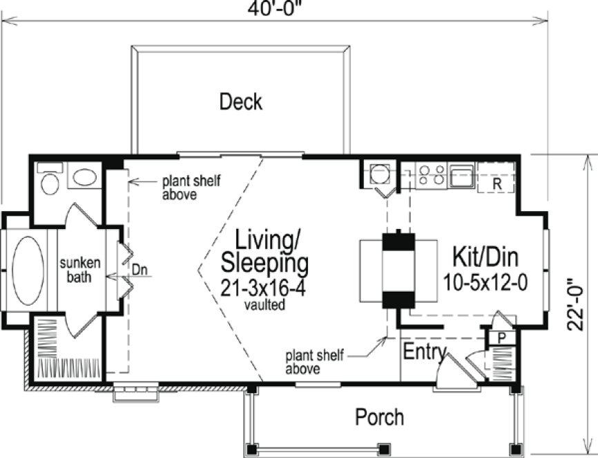 Main Floor Plan for House Plan #630746