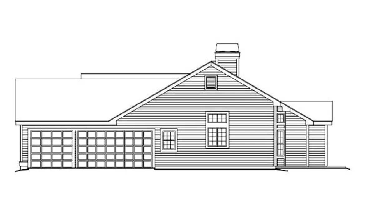 Right Elevation for House Plan #637452