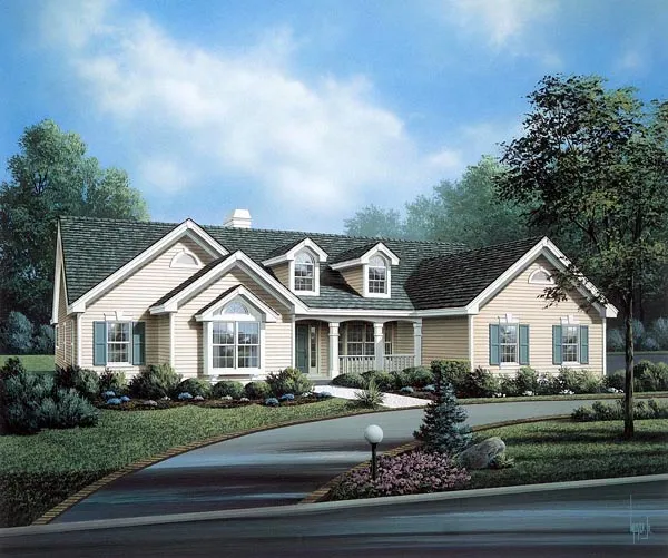 Full Rendering for House Plan #637452