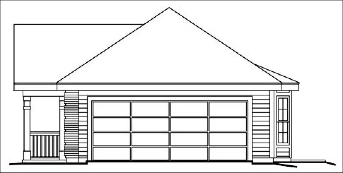 Right Elevation for House Plan #630885