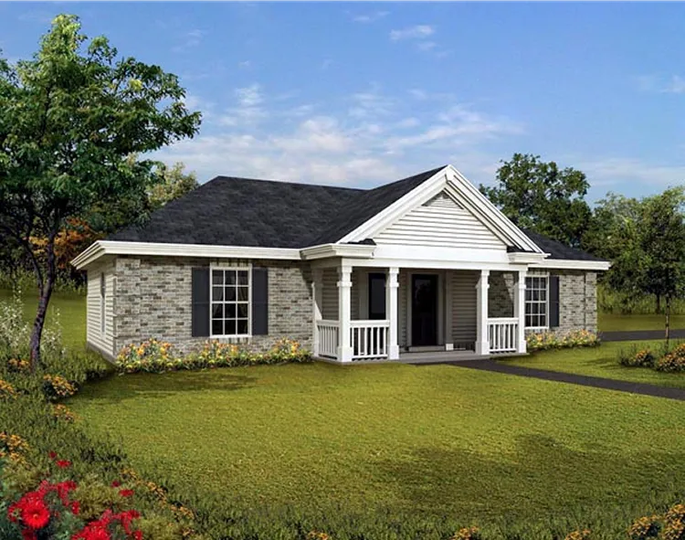 Full Rendering for House Plan #630885