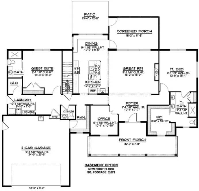 Floorplan lower for House Plan #751891