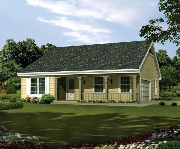 Full Rendering for House Plan #632021
