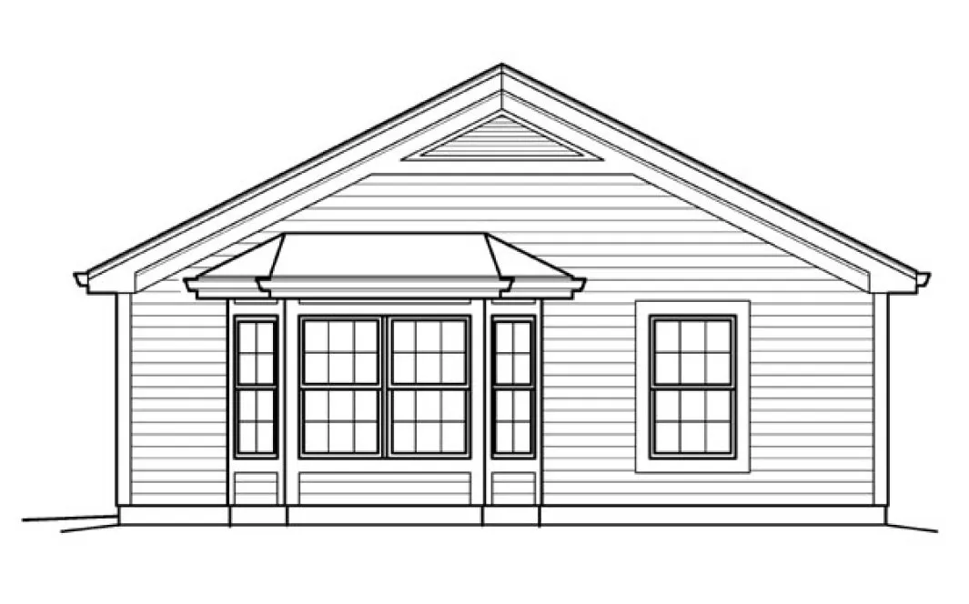Right Elevation for House Plan #630124