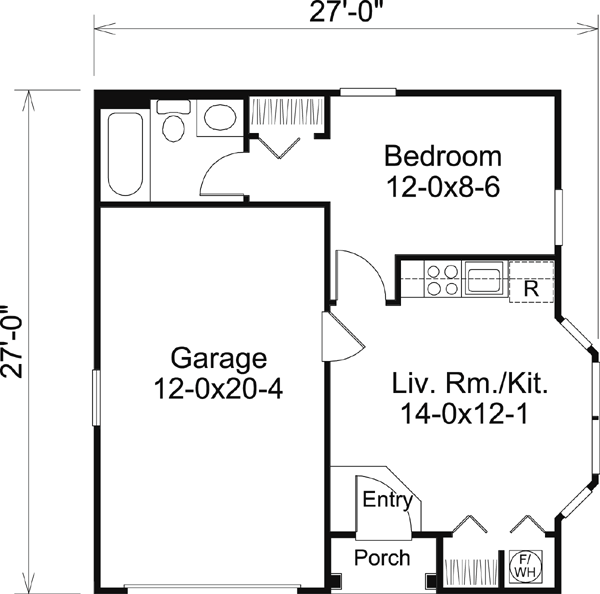 Main Floor Plan for House Plan #630124
