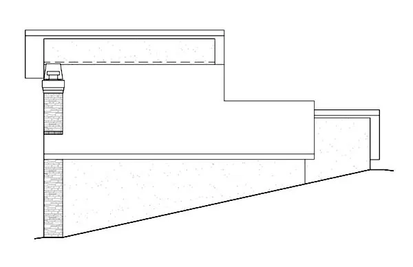 Right Elevation for House Plan #635011