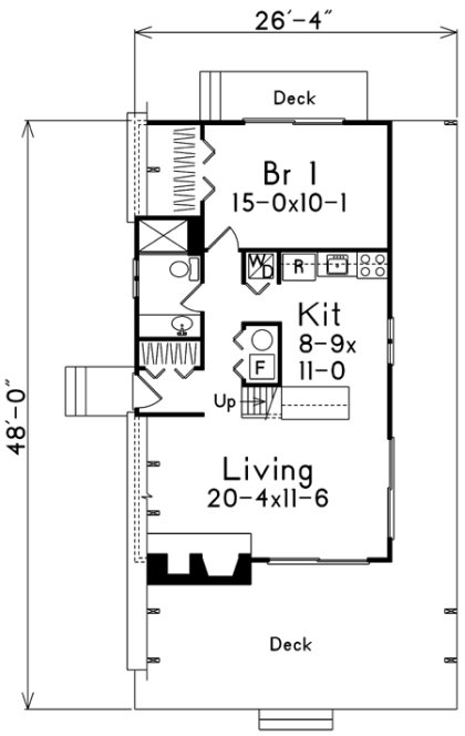 Main Floor Plan for House Plan #632721