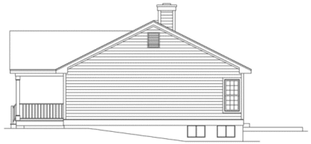 Right Elevation for House Plan #630631