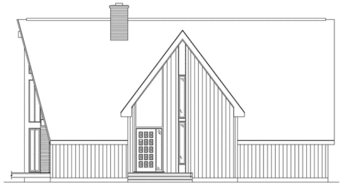 Right Elevation for House Plan #639671