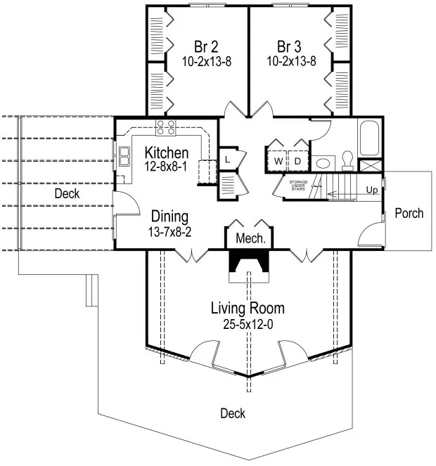 Main Floor Plan for House Plan #639671