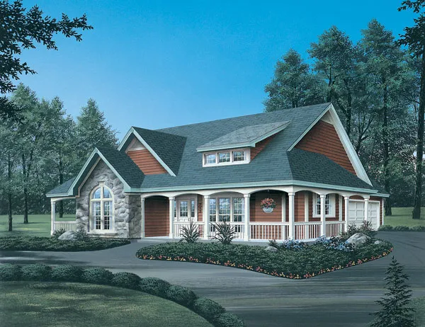 Full Rendering for House Plan #639202
