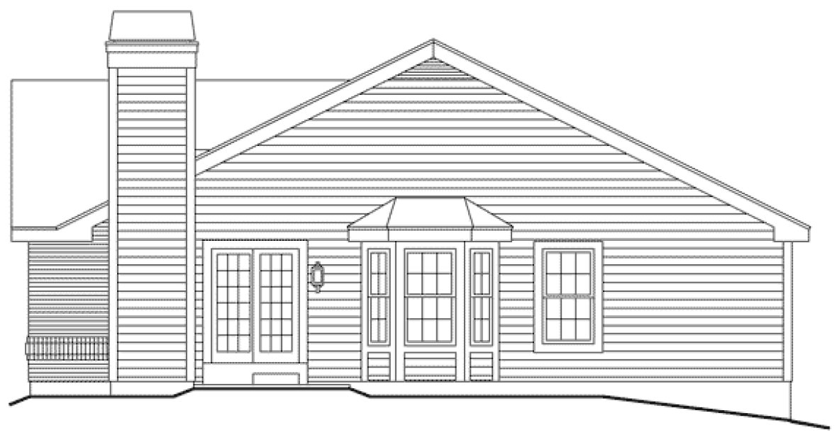Right Elevation for House Plan #631611