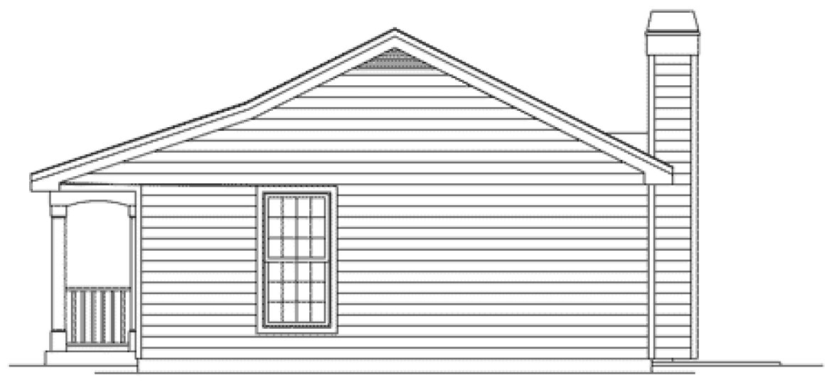Right Elevation for House Plan #630576