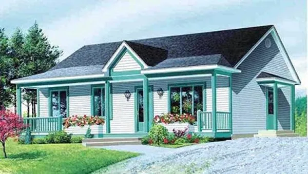 Full Rendering for House Plan #170889