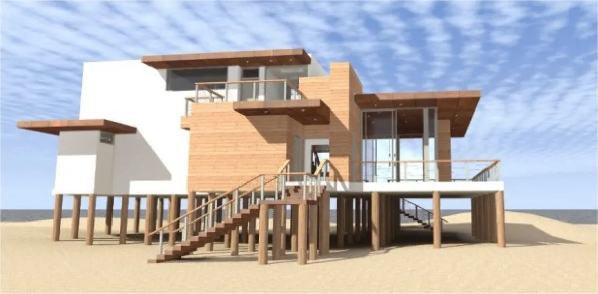 Rear Elevation for House Plan #660942