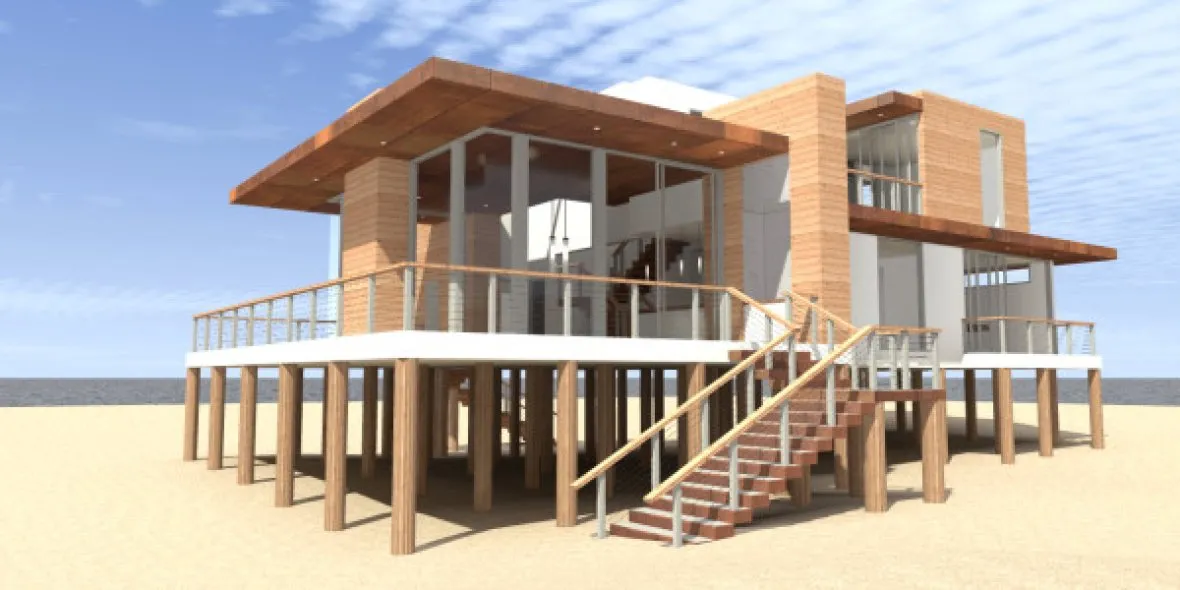 Full Rendering for House Plan #660942