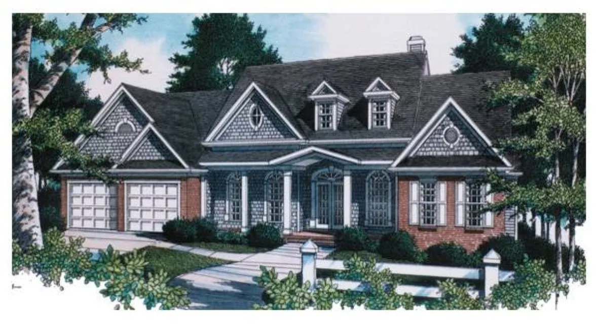 Full Rendering for House Plan #120154