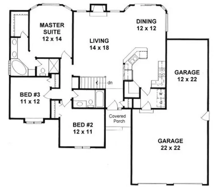 Main Floor Plan for House Plan #359441