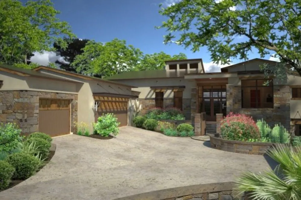 Full Rendering for House Plan #648363