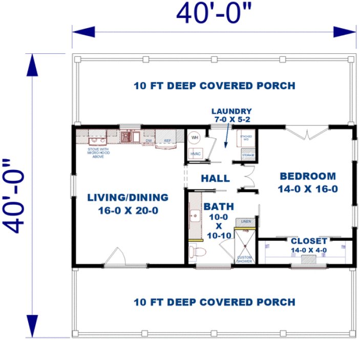Main Floor Plan for House Plan #430080