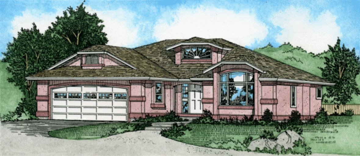 Full Rendering for House Plan #201938