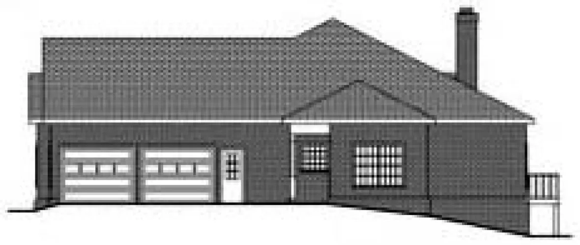 Right Elevation for House Plan #278932