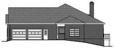 Right Elevation for House Plan #278932