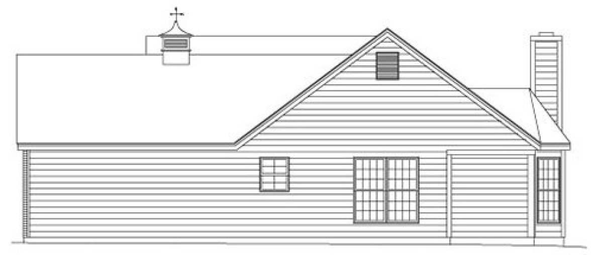 Right Elevation for House Plan #632881