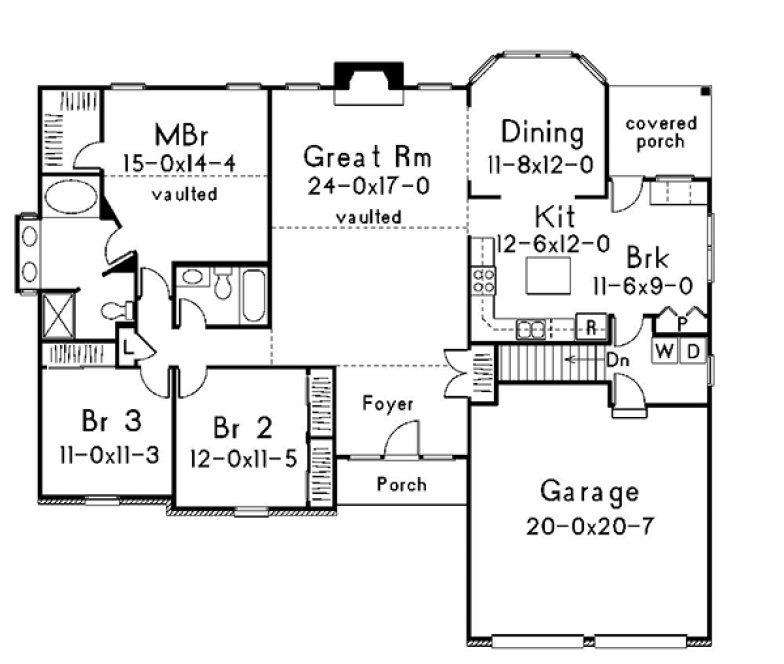 Main Floor Plan for House Plan #632881