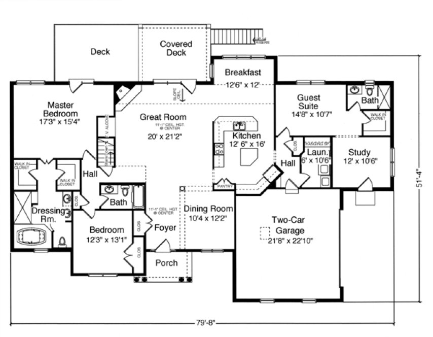 Main Floor Plan for House Plan #533552