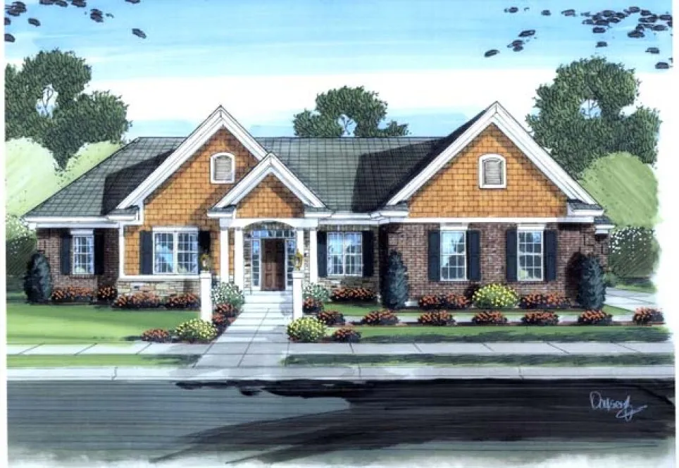 Full Rendering for House Plan #533552