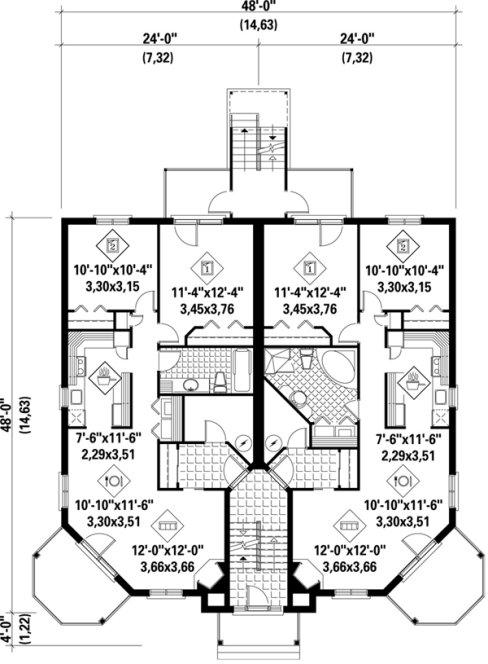 Main Floor Plan for House Plan #172946
