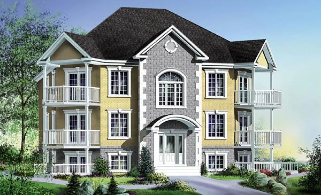 Full Rendering for House Plan #172946