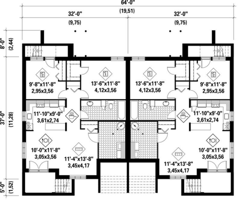 Basement Plan for House Plan #175376