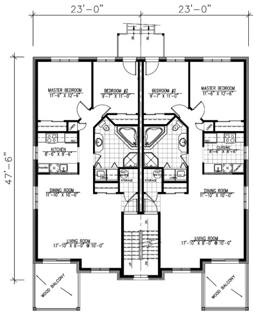 Second Floor Plan for House Plan #428955