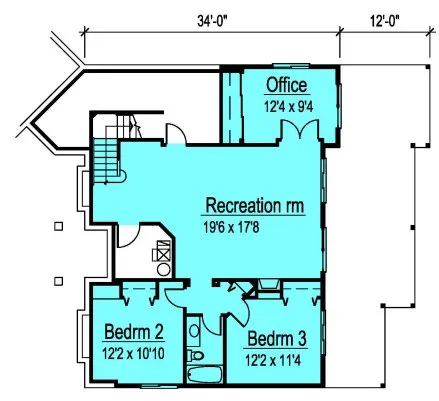 Basement Plan for House Plan #578452